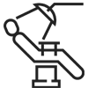 The image shows a stylized black and white illustration of a robot with a humanoid form, holding a wrench, standing next to a machine with a control panel and a lever.